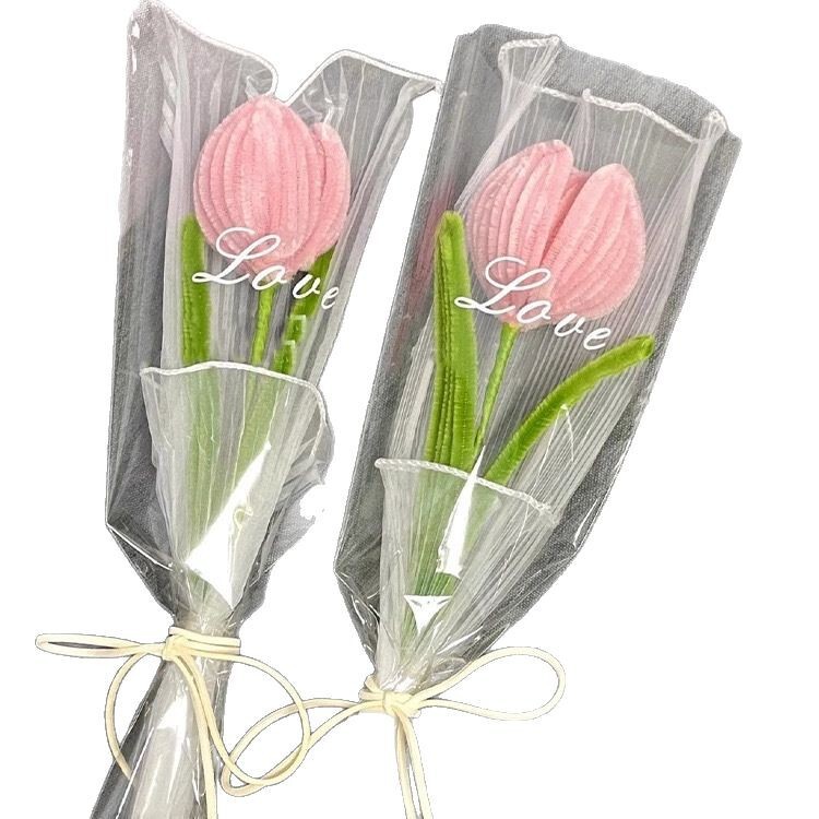 新しいツイストチューリップの花束母の日七夕のプレゼントは彼女のお母さんの完成品の出荷メーカーに卸売りします。|undefined