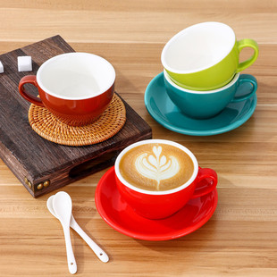 Simple Creative Latte Coffee Cup Fantasty Cappuccino Latte Italian Coffee Cup and Saucer suit 25X20