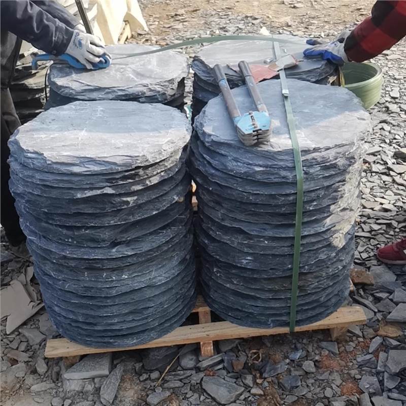 Tablero de piedra azul natural, baldosas de jardín, césped, piedra de paso, alfombra antideslizante para exteriores, pavimentación de pies, patio de piedra