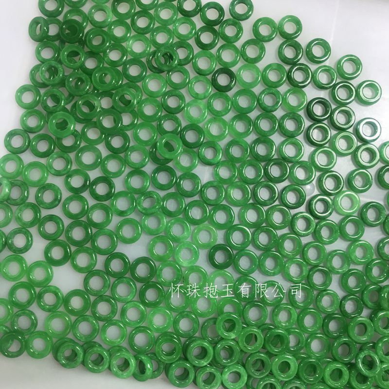 翡翠乾青鉄龍生円環玉環散珠卸売りdiy15mmアクセサリーマレー玉コイル|undefined