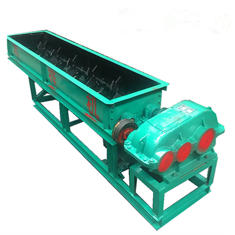 现货加湿粉煤灰搅拌机 双轴污泥搅拌机 封闭式煤泥砂浆搅拌机