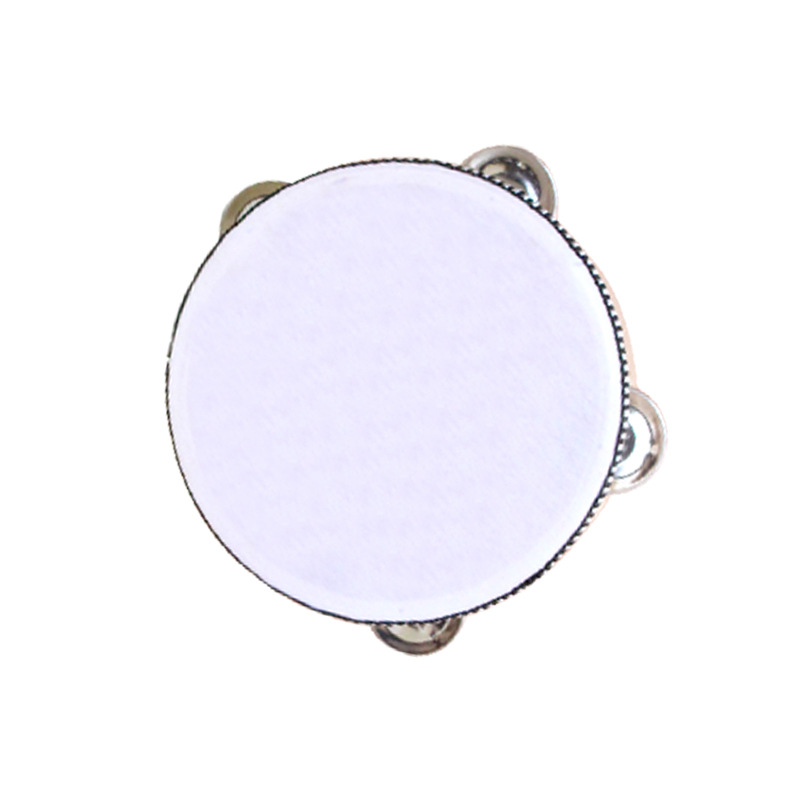 Los niños de Xinjiang danza Campana Tambor Orff profesional de percusión instrumento de mano tambor Maestro de jardín de infantes sonajero con tambor de mano