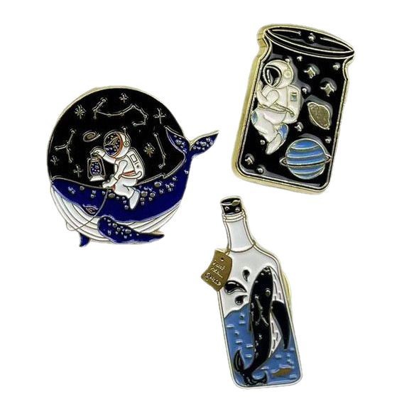 Personalidad transfronteriza Ropa de astronauta Broche Aleación Accesorios decorativos Insignias Moda Hombres y mujeres Accesorios de alfileres de dibujos animados