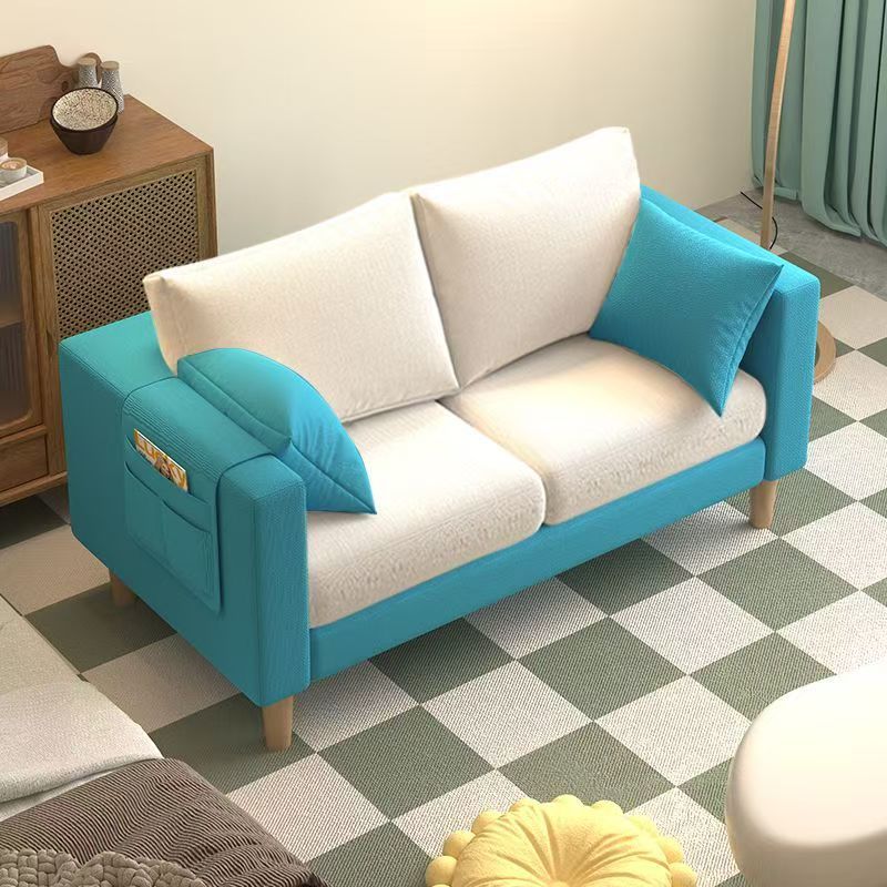 Lake blue + off-white [high quality latex] removable and washable