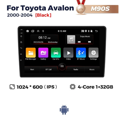 Suitable for Toyotaavalon2000-2004 Toyota Asia Dragon Android Smart Car Navigation System Motherboard (DVD Navigation) - black-m90s-132-quad-core-wifi-version