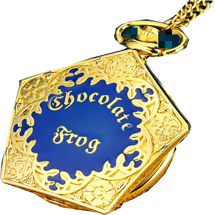 Hot Selling Harry Potter Magical Animals Grindelwald Large Pocket Watch Personalized Cross-Border Hot Selling Golden Pentagon