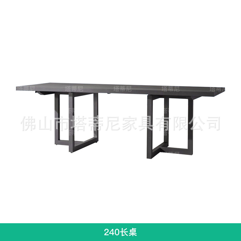 Mesas y sillas de teca para exteriores para patios de villas, mesas largas de madera impermeables para todo tipo de clima, mesas de madera maciza anticorrosivas para jardín exterior.