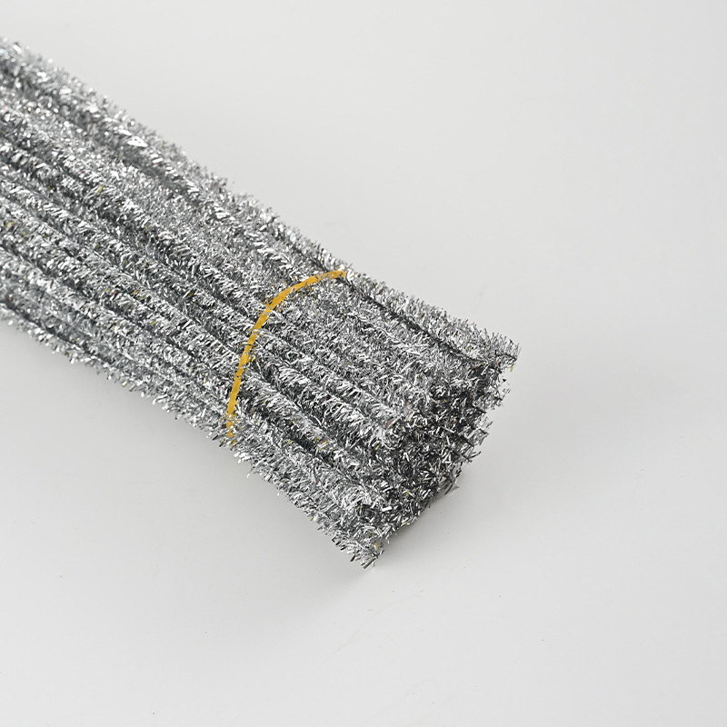 Mayorista 8mm ultra-denso de lana hecha a mano para niños diy puzzle juguete material de ramo paquete de color macarón barra de torsión