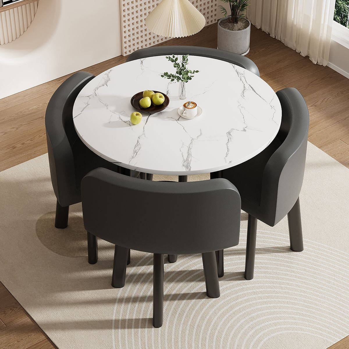 Mesa y silla de negociación simple mesa redonda de recepción de negociación casual mesa de recepción mesa comercial de té de leche y postres mesa y silla image 11