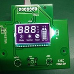 厂家供应电动车汽车摩托车充电器用蓝底黑字LED液晶屏显示屏车载