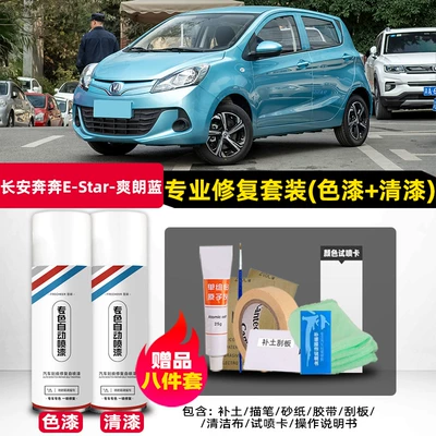 Avtomobil boya qələmləri, self-painting snowfield white and - changan-benben-lively-blue-original-factory-self-applying-car-paint-set-4s