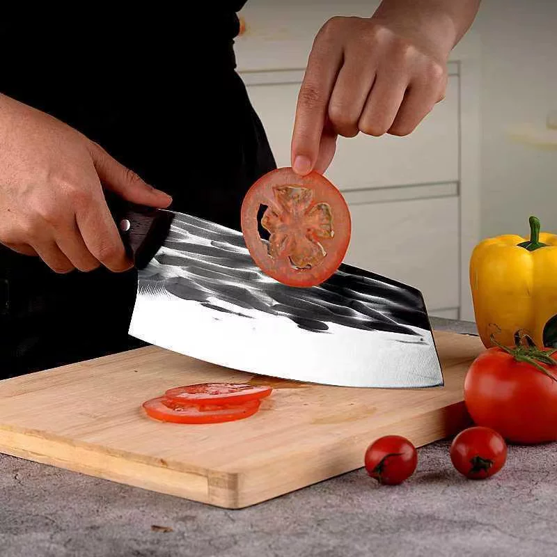 Кандид head slice knife handmade forging kitchen knife cut vegetable cutting meat kitchen home