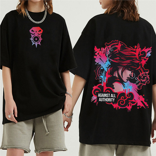 Eurocode cotton T2025ShirtsT-ShUnisex-NeckOHarajukuAnimeCaitlynArcane