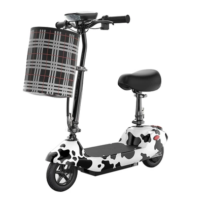 Small Battery Car Lightweight Lithium – Qatlanan elektrik skuterlər - cow-color-brush-with-tianneng-battery-battery-life-is-about-50-60-miles-24v