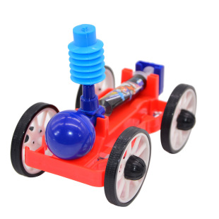 Air Car Experiment Youth car model competition equipment diy scientific experiment exploration air compression power car