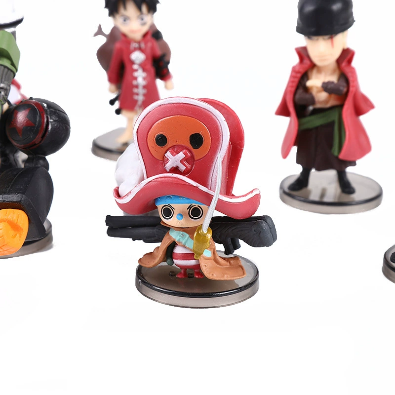 9 One Piece фигур Q версия Красная одежда Лuffy Чоппер Солон автомобильная подвеска слепой ящик оптом