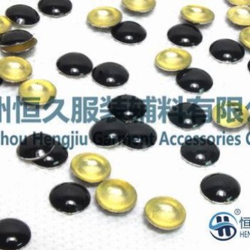 温州工厂批发 喷漆黑色半圆/环保半圆烫片/6mm仿进口半圆