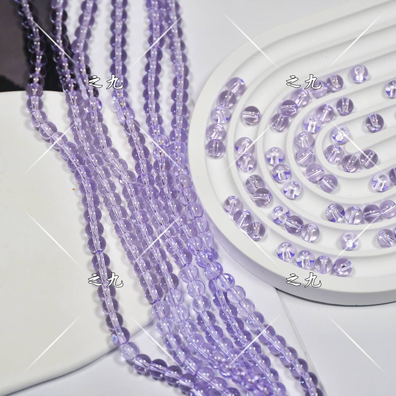 transparent round beads