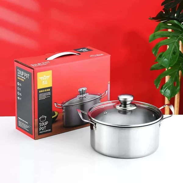 Stainless steel soup pot