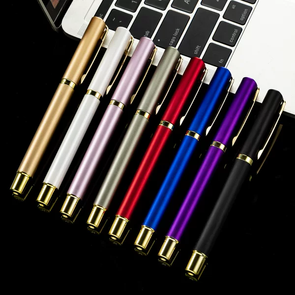 In stock plastic gel pen business high-end gift signature pen engraved logo office Student Bank signature pen