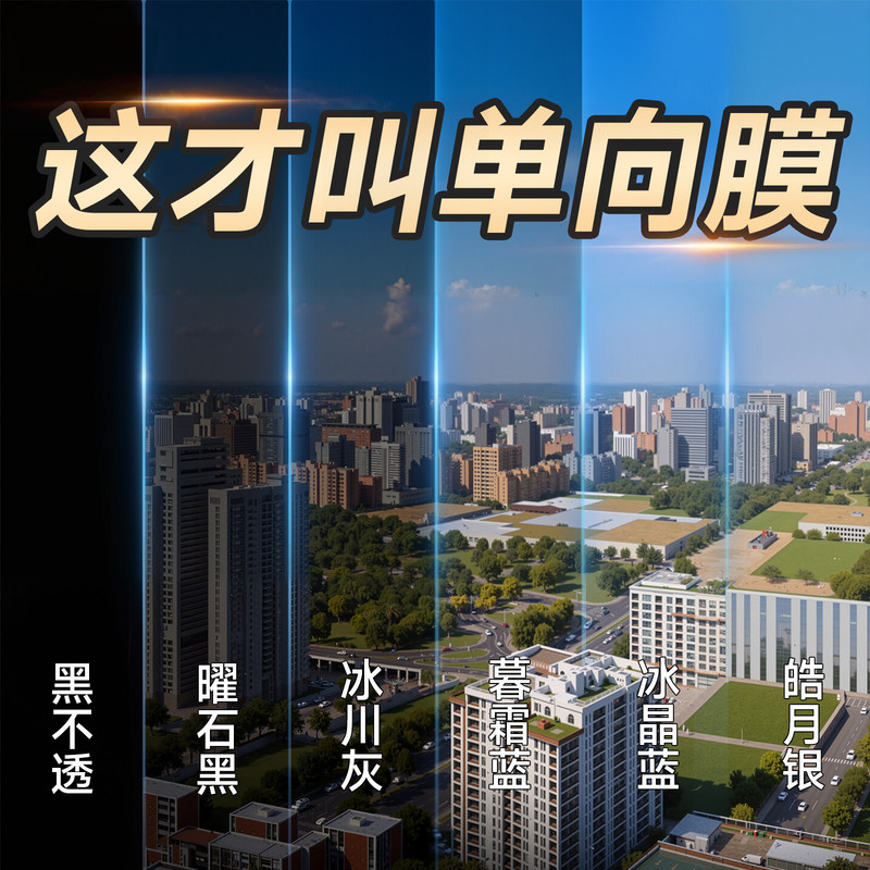 Glass Window Privacy Film, Window Sticker, Light-Transmitting but Opaque, Prevents Visibility from the Outside, Prevents Exposure, One-Way Privacy Film