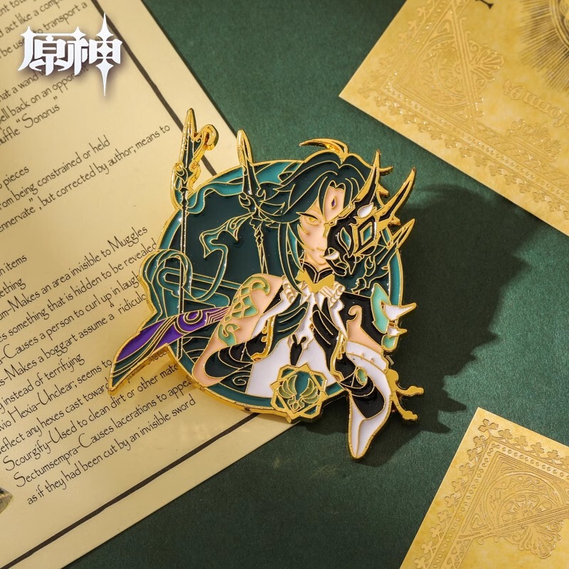 特別クリアランスクロスボーダーメタル原神ブローチアニメーション周辺二次元漫画かわいいバッジアクセサリーピン|undefined