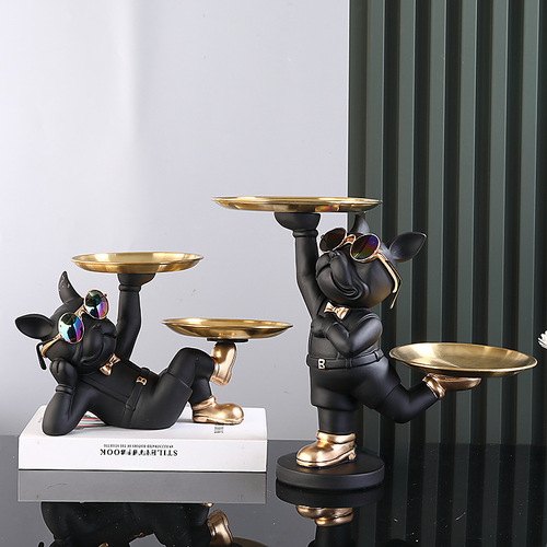 Key holder for entryway, decorative dog, shoe cabinet, storage tray, living room coffee table, remote control, organizer