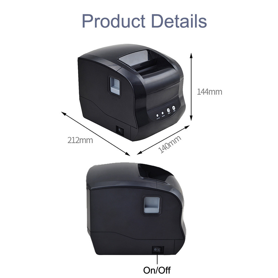 XPrinter XP-365 Thermal Printer for Price Tags, Labels, Barcodes in the Fashion Industry