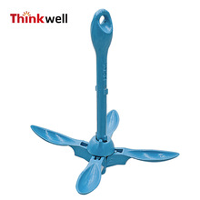 跨境品质厂家直供通用型折叠锚皮艇用伞锚可折叠便携式多颜色船锚