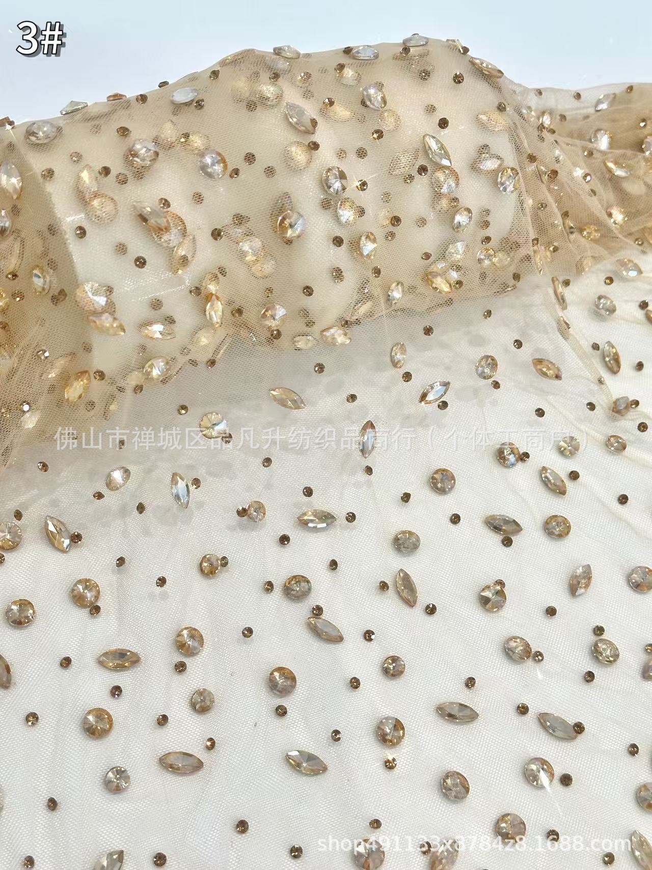 Fabricantes de taladro manual de punto industria pesada de alta moda de lujo Suzhou ropa de moda tela transfronteriza explosión de Amazon