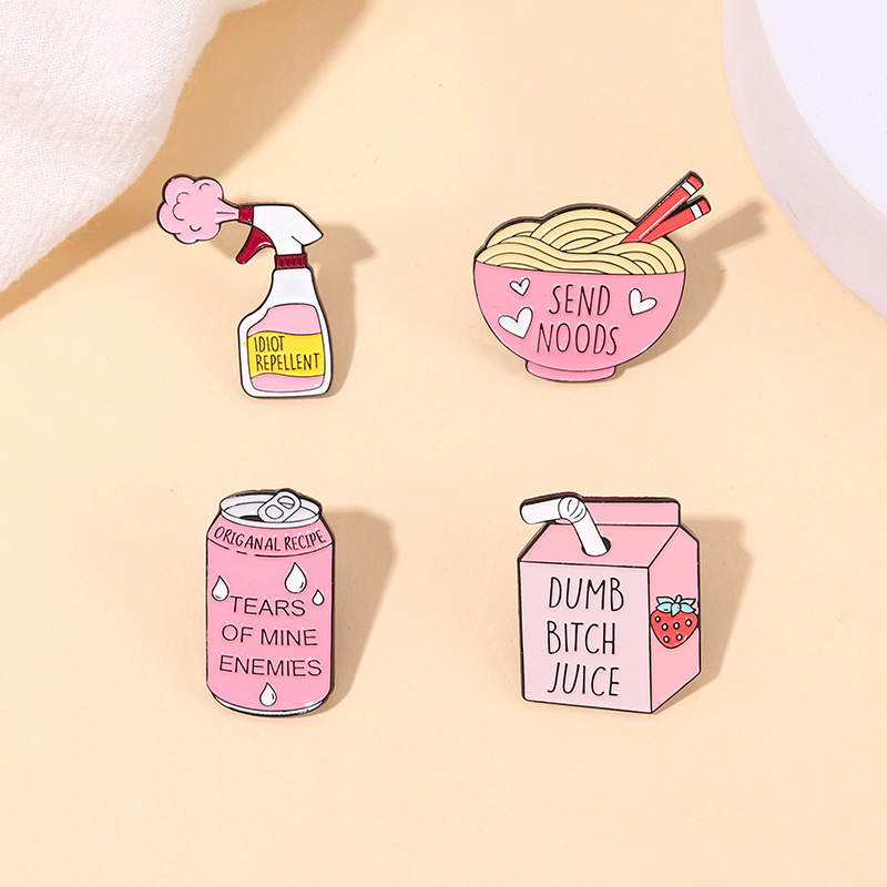 10g Weight Brooches Classification Holiday, Daily Occasion Alloy Material Cartoon Pattern Unisex Gender Stoving Varnish Design Cute Style Cute Pin Cartoon Alloy Stoving Varnish Unisex Brooches 1
