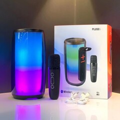 国境を越えた新型脈動6マイクプルゼ6無線マイクk歌bluetooth律動自慢屋外携帯スピーカー
