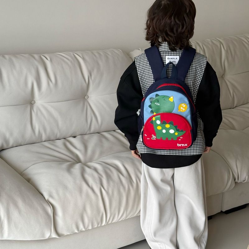 Jardín de infantes mochila para bebés dibujos animados lindos dinosaurios mochila para niños y niñas 2025 nuevo comercio exterior mochila para niños