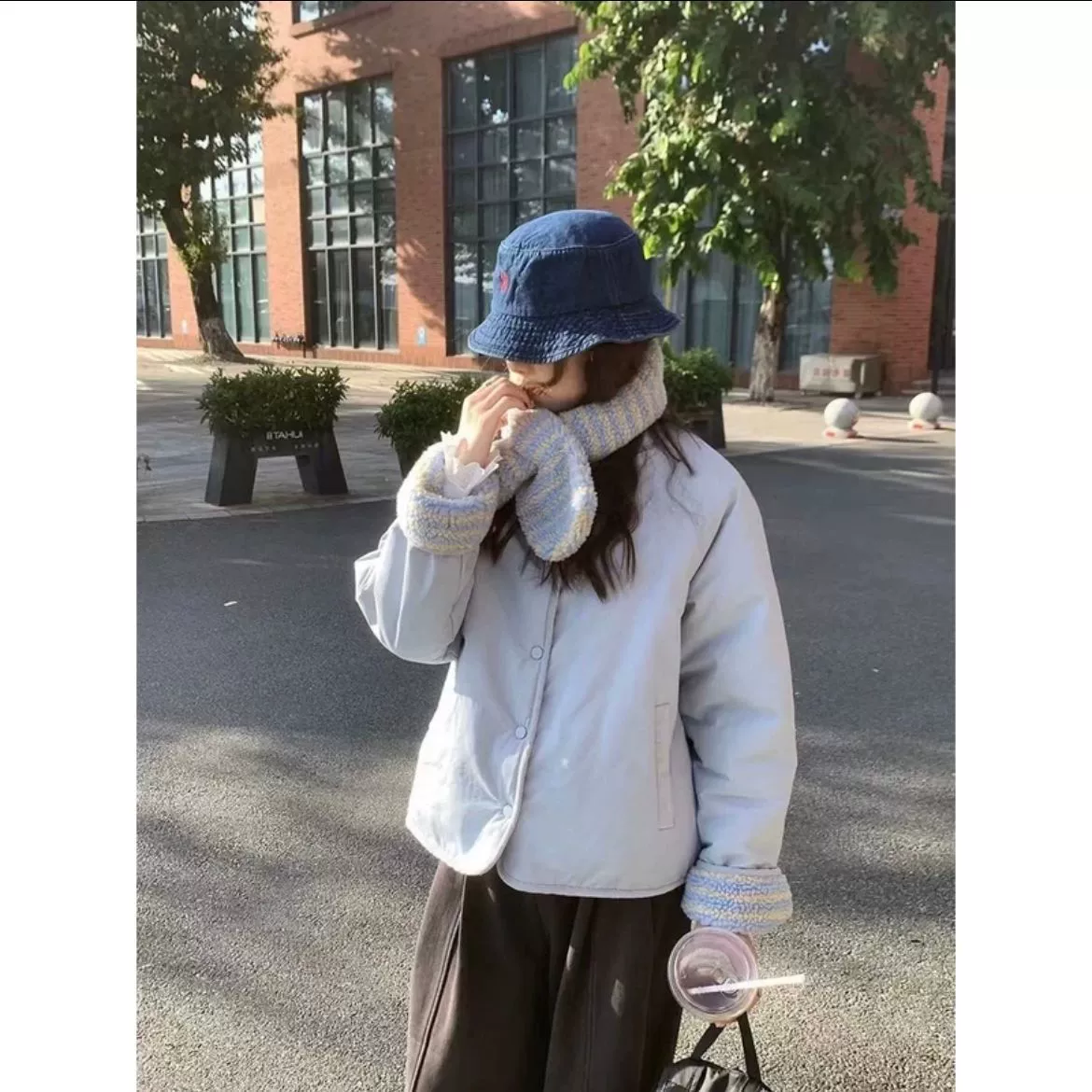 Winter down jacket, loose fit, increased thickness, plus size