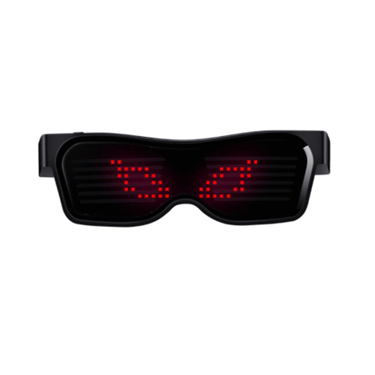 Gafas luminosas Bluetooth USB recargables | Modelo de fiesta LED tipo influencer, para bar o discoteca