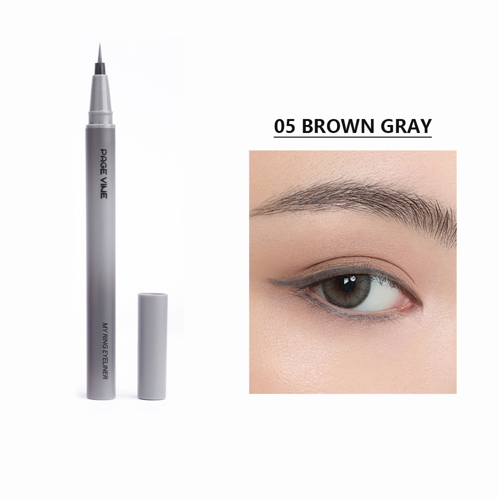 Nuevos productos transfronterizos PAGE VINE delicado lápiz de delineador de ojos de color impermeable a prueba de sudor no es fácil de desnudarse, cepillo suave duradero