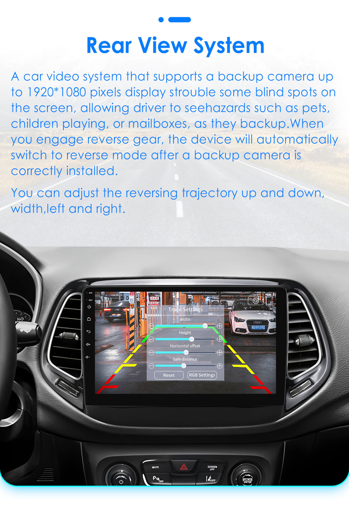 Suitable for Jeep Compass 17-20 Navigation System, In-Car Smart Android Large-Screen Reversing Image Gps All-In-One Device