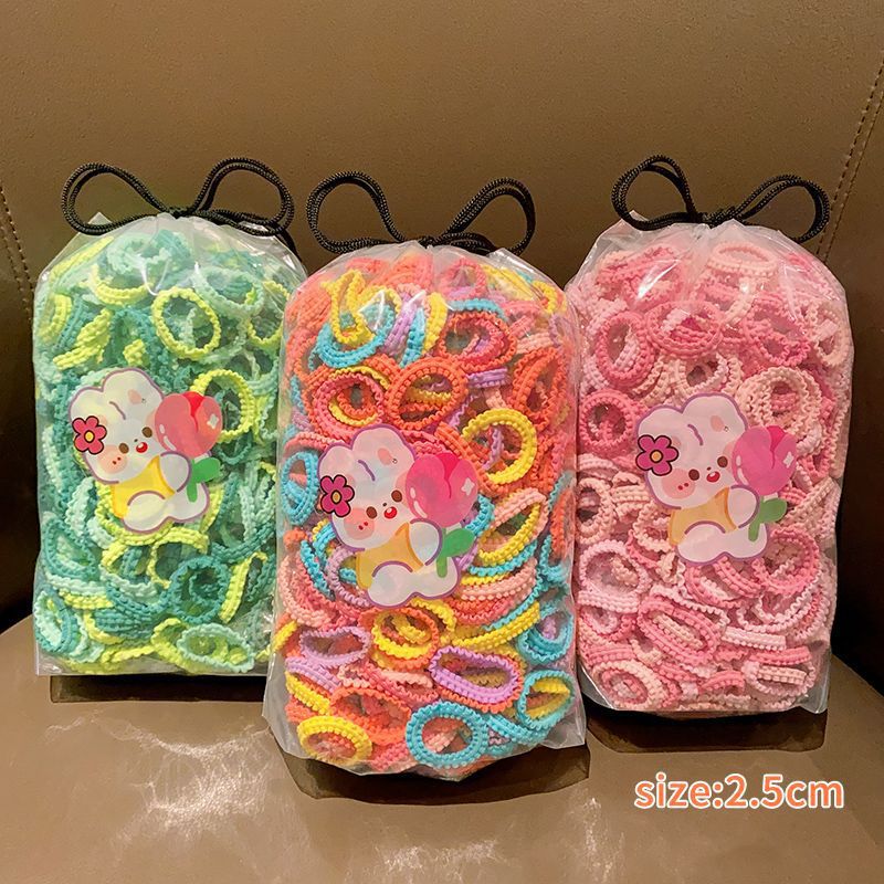 Tocado de cuerda de pelo de las niñas falda ensanchada diadema de tamaño pequeño alta elasticidad de los niños no duele banda de pelo dulce banda de goma bebé