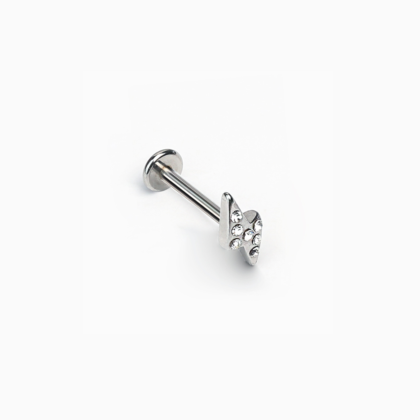 Pointed titanium steel lip stud product view