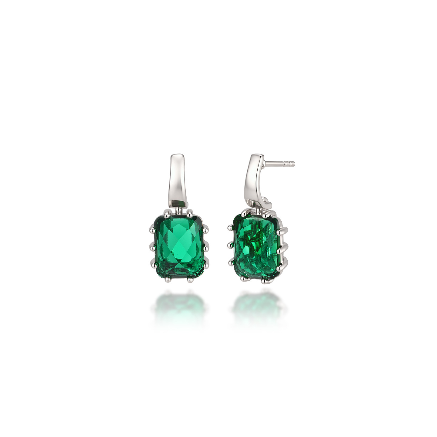 Pendientes de Aleación de Cobre con Baño Electrolítico Blanco de Xuping Jewelry, Diseño Versátil de Lujo Ligero, Venta al por Mayor