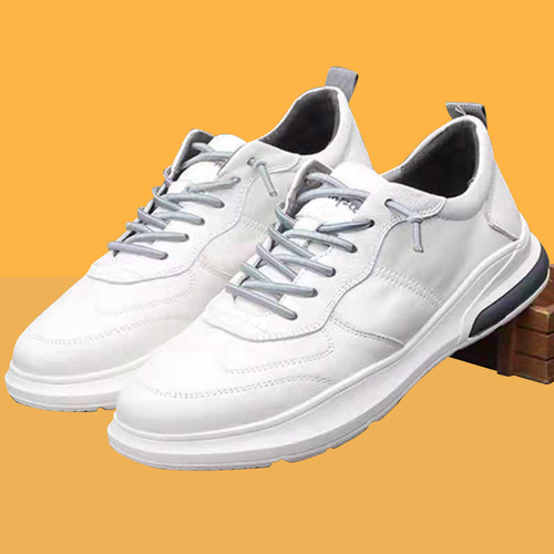 Men's shoes for men,  new autumn and winter sports casual leather shoes, men's built-in height trend shoes, padded cotton shoes