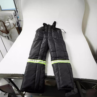 Factory spot direct supply pants cotton pants men's cold storage warm one-piece overalls thickened cotton waterproof cold-proof clothing