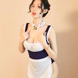 幽之情新品性感内衣荷叶女佣连体性感魅惑公主约会战袍露背女仆制