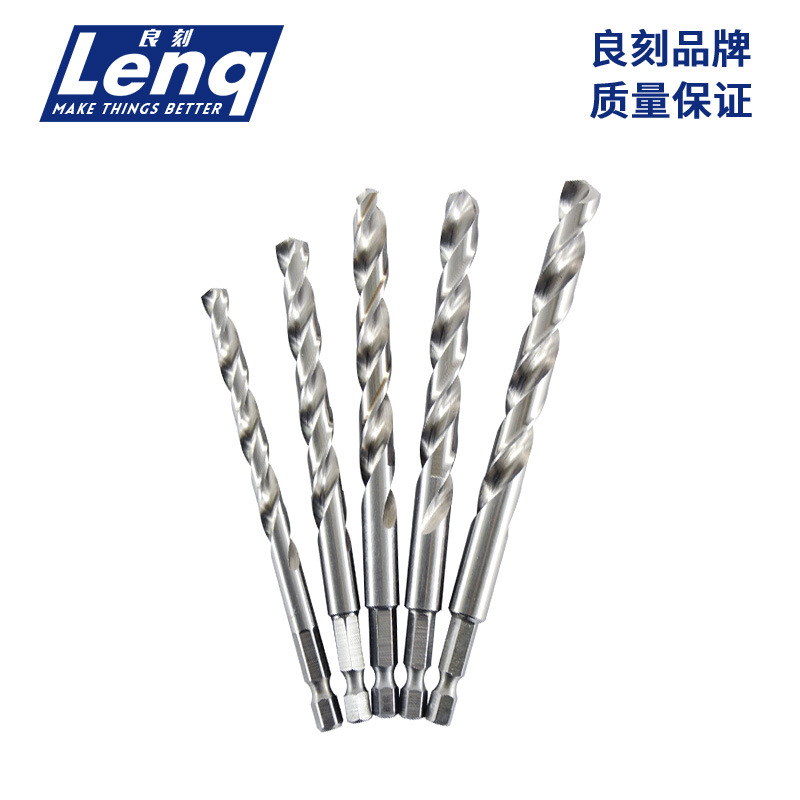 Liangke grade-M35 industrial cobalto que contiene mango hexagonal de acero inoxidable taladro giratorio de acero inoxidable taladro de metal de madera