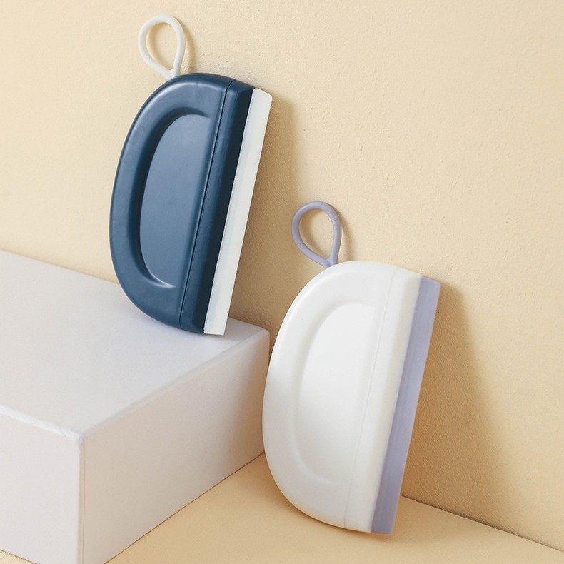 Pequeño raspador de agua artefacto de limpieza de vidrio de baño herramienta de limpieza de silicona lavabo de baño mini raspador de agua