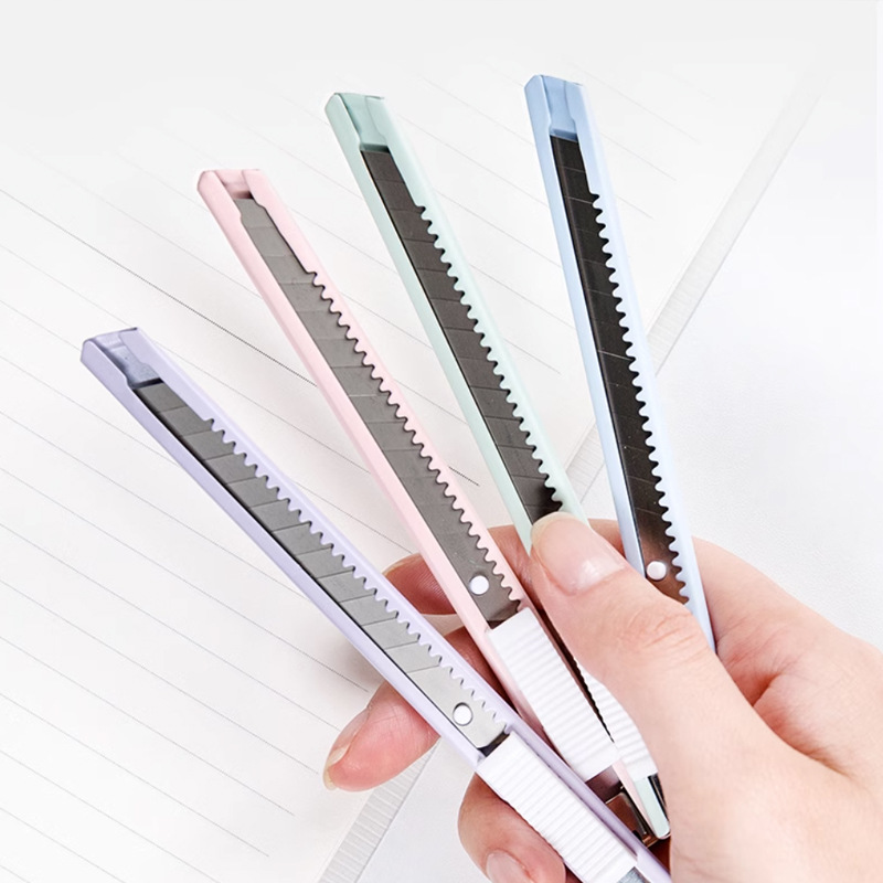 Morandi Color Metal Mini Utility Knife Small Size High Value Unboxing Girl Heart Wallpaper Knife Paper Knife