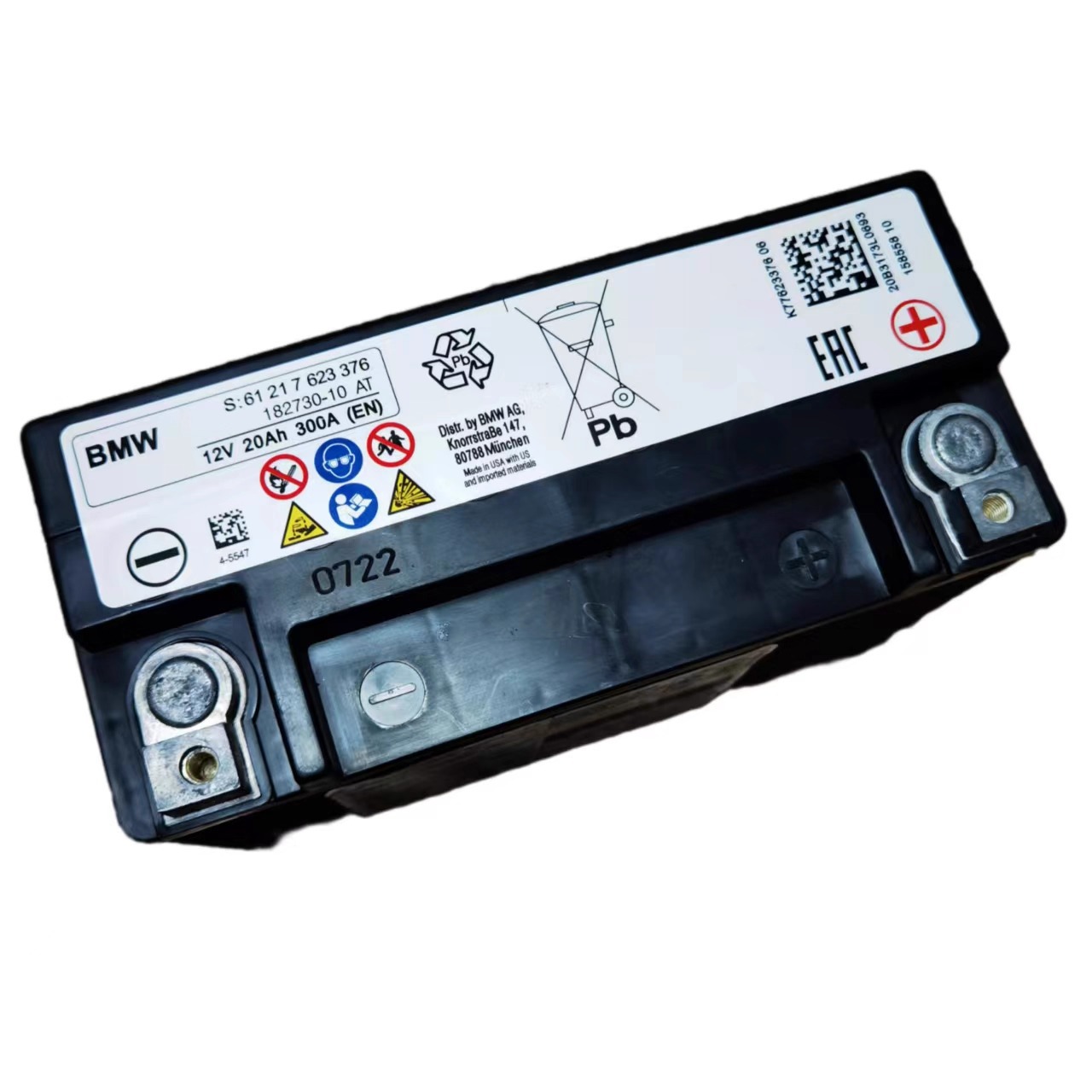 Original Agm20Ah Start-Stop Battery Suitable for Bmw I3 Start Original Car Battery Auxiliary Battery Original Factory