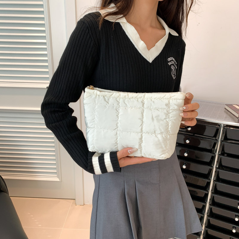 2023 otoño nuevo bordado cuadrado bolso de moda coreano bolso de mano de mujer bolso de moda bolso de moda