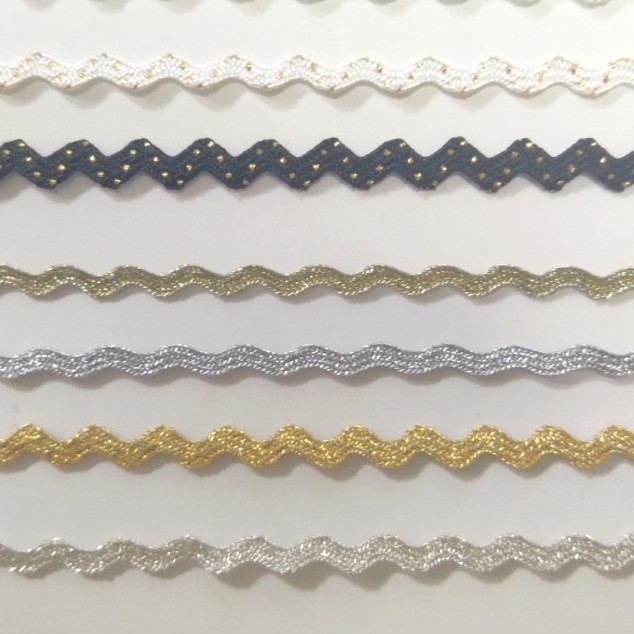 Punto del fabricante borde ondulado s cinturón curvo cinturón ondulado s cinturón dorado plateado 0,5-2,5 CM cinturón curvado