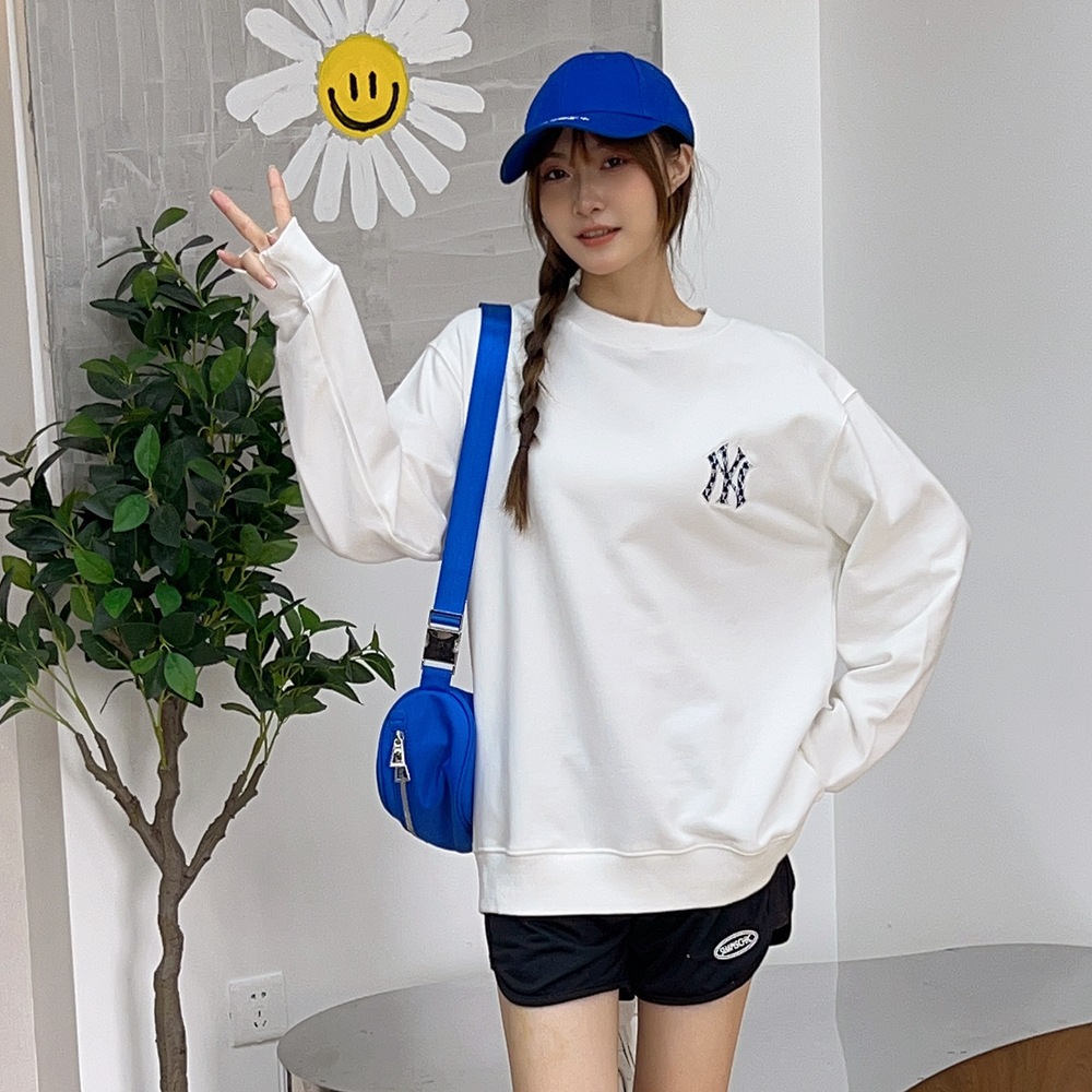 MLB 가을과 겨울 새로운 후드 한국 스타일 트렌디 브랜드 NY 큰 레이블 장로교 풀오버 느슨한 남녀 같은 긴 소매 후드
